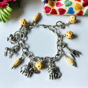 Brighton”SAFARI” Rare Charm Bracelet